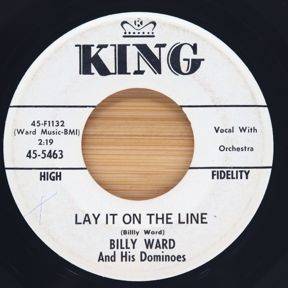 BILLY WARD - LAY IT ON THE LINE/  THAT'S HOW‎ YOU KNOW YOU'RE  - SOUL  45 PROMO